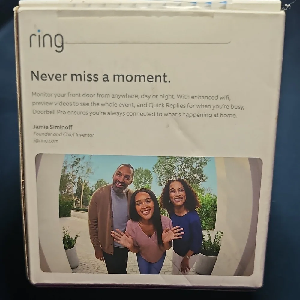 Ring Doorbell Pro - Silver and Black